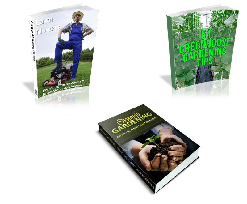 Bundle of Lawn Mowers, Gardening Minisite and Greenhouse Growing Tips